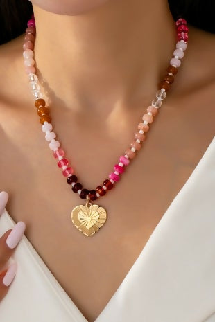 Beaded Heart Necklace