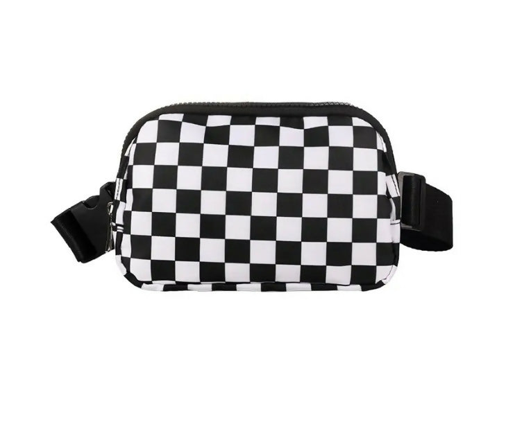Black Checkered Bag
