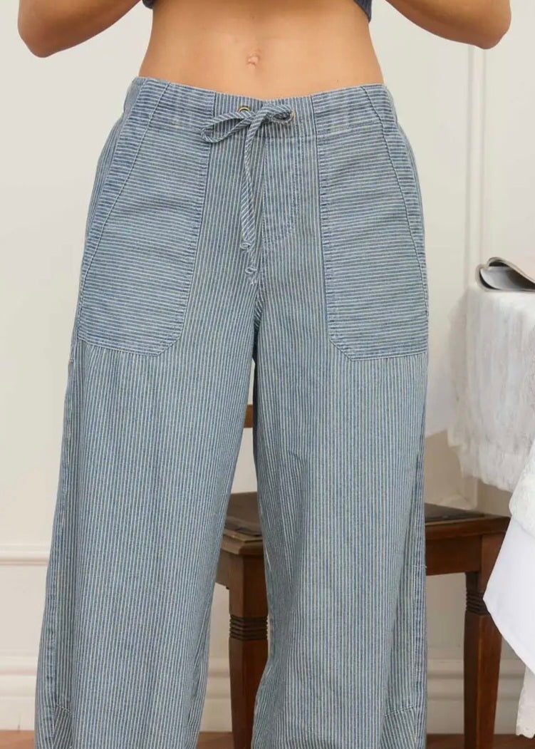 WC Striped Parachute Pants