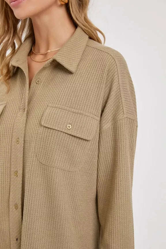 SW1543 Button Down Oversized Shirts