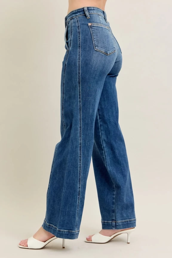 Judy Blue High Waisted Trouser Wide Leg