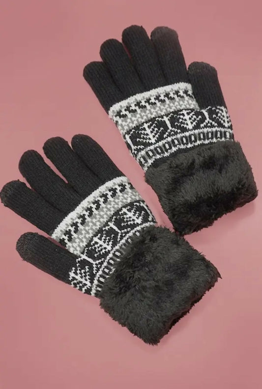 AZTEC BLACK GLOVES
