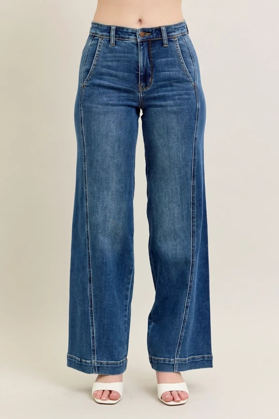 Judy Blue High Waisted Trouser Wide Leg