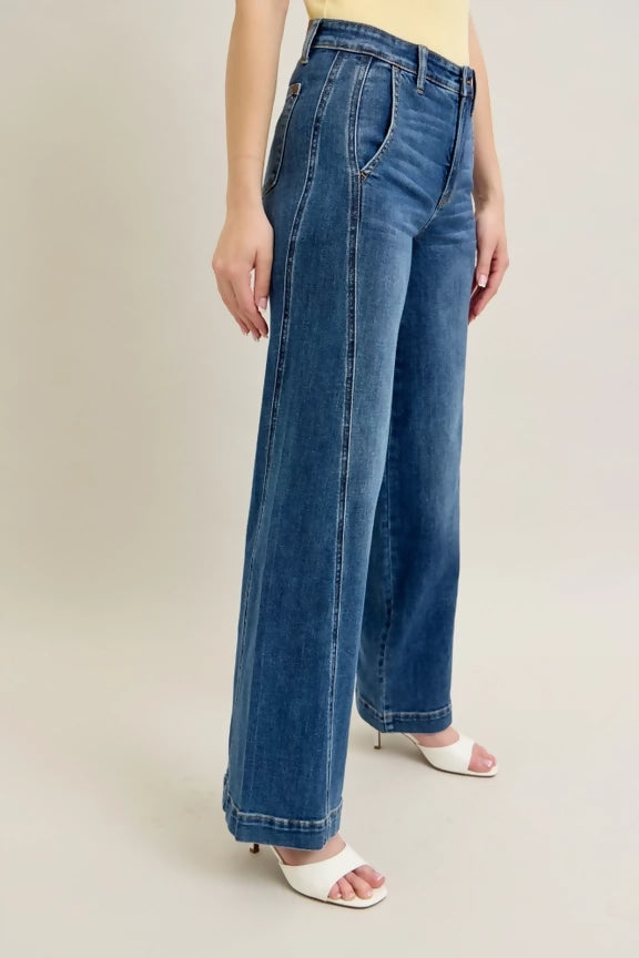 Judy Blue High Waisted Trouser Wide Leg