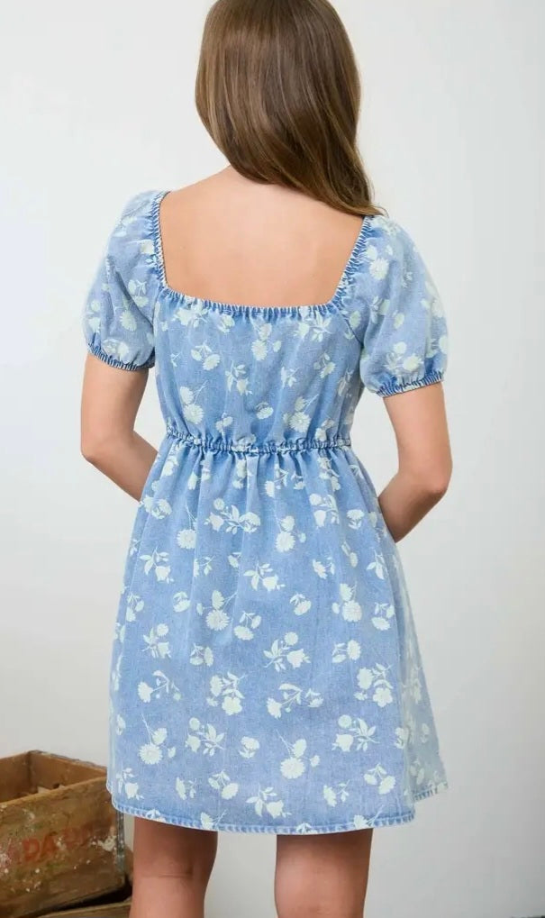 WC Chambray Floral Dress