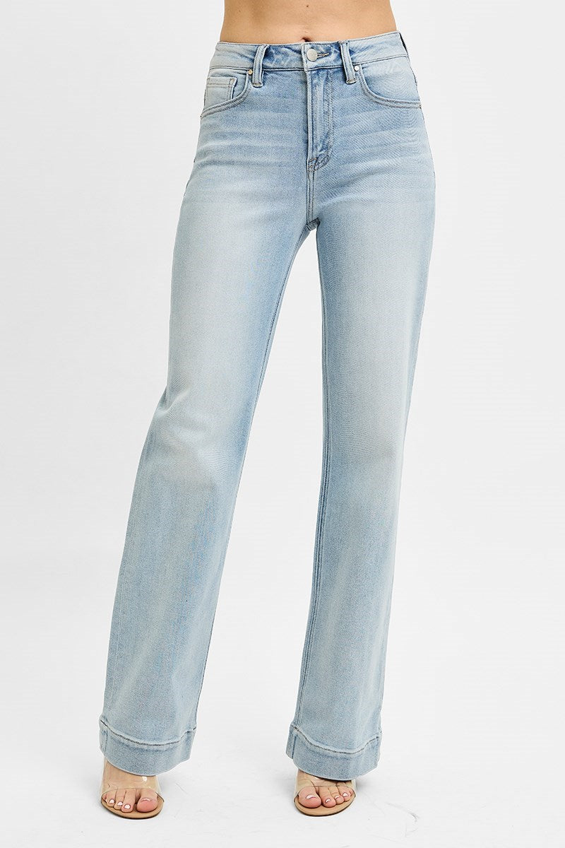 WC Risen Light High Rise Straight Denim