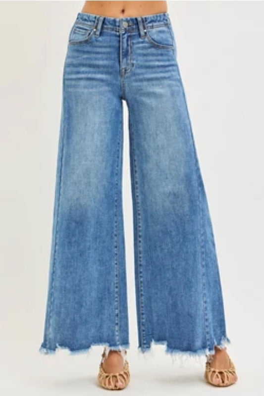 WC Risen Wide Leg Distressed