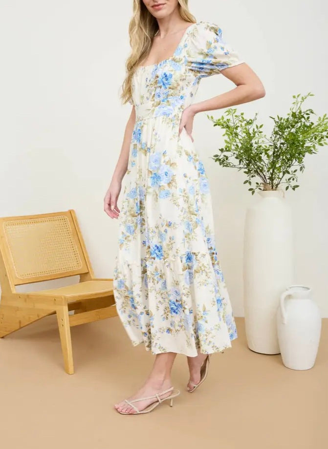WC Classic Blue Floral Maxi