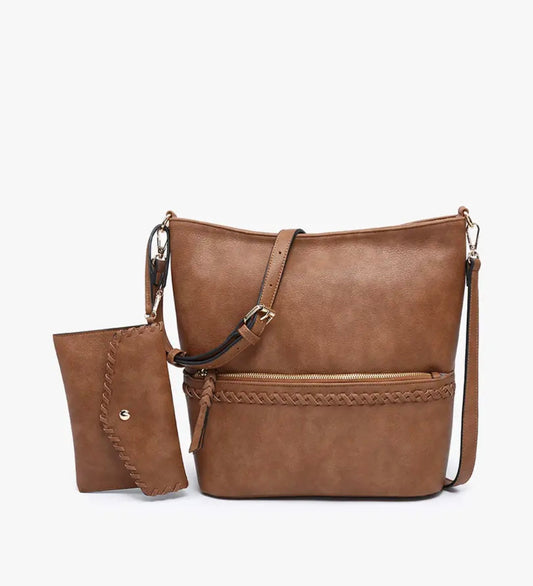 Cynthia Distressed Brown Bag