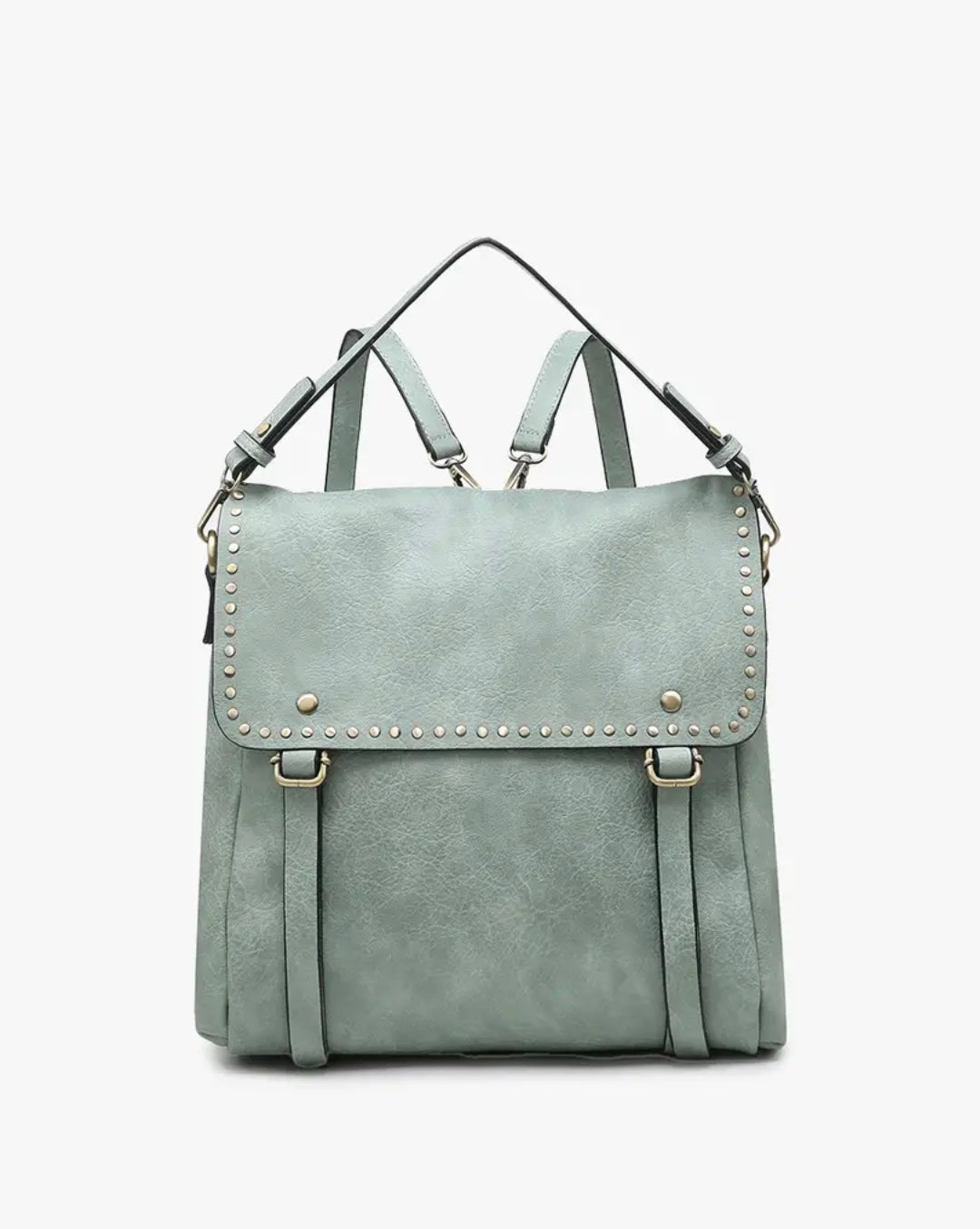 Indigo Backpack Studded Detail