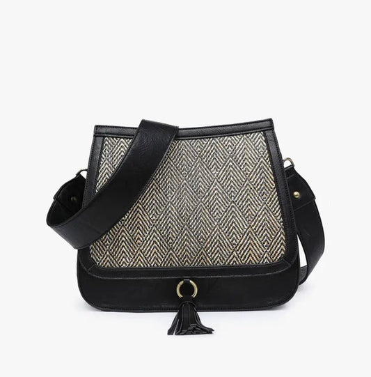 Bailey Contrast Crossbody w/Guitar Strap