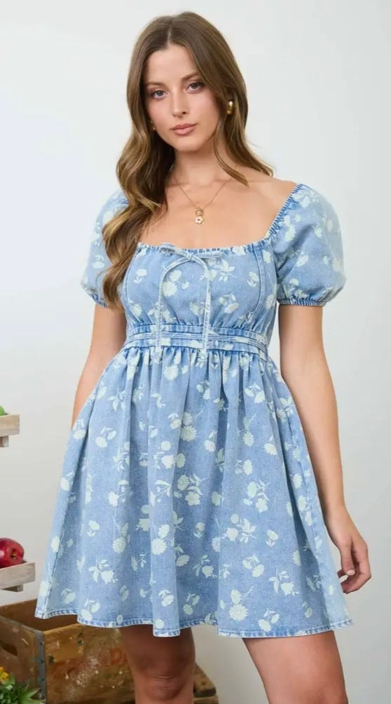 WC Chambray Floral Dress