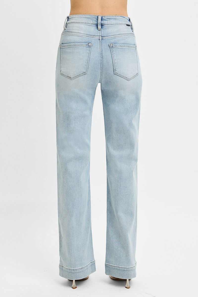 WC Risen Light High Rise Straight Denim